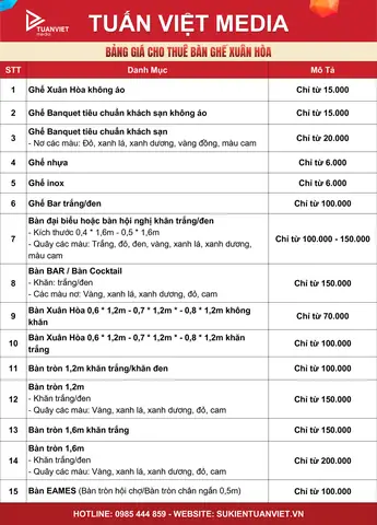 Báo Giá Ghế Xuân Hòa Báo Giá Ghế Xuân Hòa
