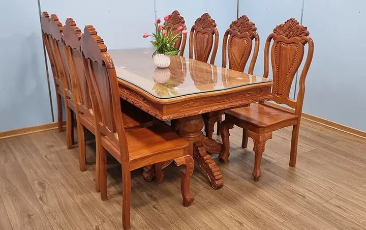 Bộ Bàn Ăn 8 Ghế Gỗ Gõ Đỏ Bộ Bàn Ăn 8 Ghế Gỗ Gõ Đỏ