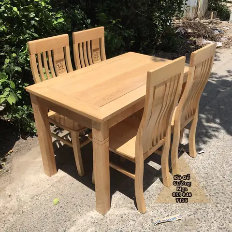 Bộ Bàn Ăn Gỗ 4 Ghế Bộ Bàn Ăn Gỗ 4 Ghế