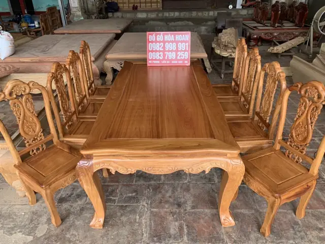 Bộ Bàn Dài 8 Ghế