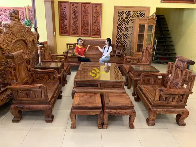 Bộ Bàn Ghế Cẩm Lai 10 Món