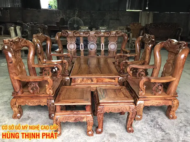Bộ Bàn Ghế Cẩm Lai Tay 12 10 Món Bộ Bàn Ghế Cẩm Lai Tay 12 10 Món