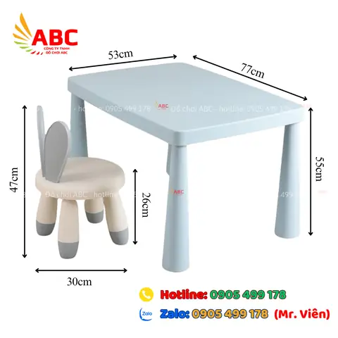 Bộ Bàn Ghế Cho Trẻ Mầm Non