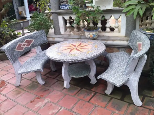 Bộ Bàn Ghế Đá