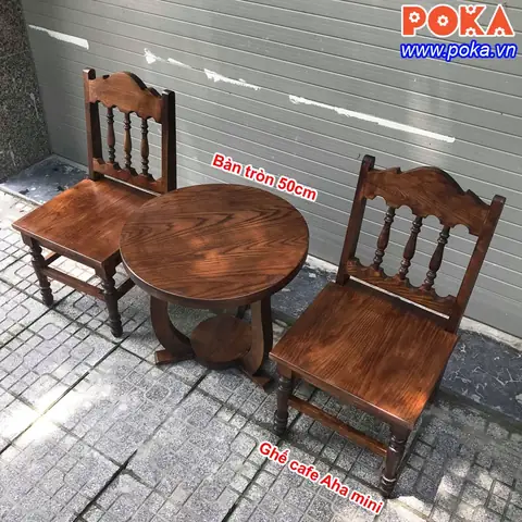 Bộ Bàn Ghế Gỗ Cà Phê