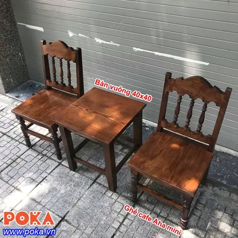 Bộ Bàn Ghế Gỗ Cafe Mini Bộ Bàn Ghế Gỗ Cafe Mini