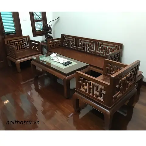 Bộ Bàn Ghế Gỗ Hương Lào