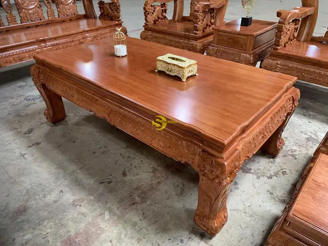 Bộ Bàn Ghế Gỗ Hương Tay 14 10 Món Bộ Bàn Ghế Gỗ Hương Tay 14 10 Món