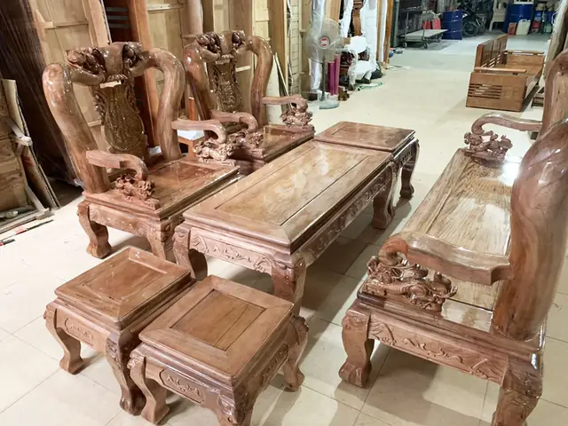 Bộ Bàn Ghế Gỗ Lát Hoa Bộ Bàn Ghế Gỗ Lát Hoa