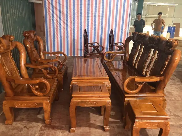 Bộ Bàn Ghế Gỗ Lim Phòng Khách