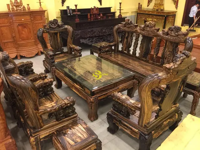 Bộ Bàn Ghế Gỗ Mun Bộ Bàn Ghế Gỗ Mun