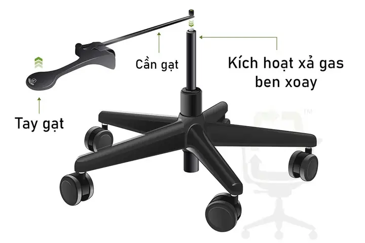 Cách Cho Thấp Ghế Xoay