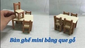 Cách Làm Bàn Ghế Bằng Que Kem