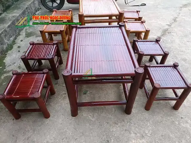 Cách Làm Bàn Ghế Bằng Tre Đơn Giản