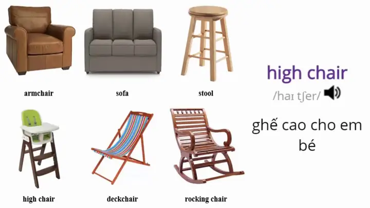 Cái Ghế Tiếng Anh Là Gì