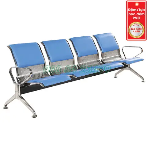 Ghế Băng Dài Inox 4 Chỗ