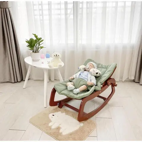 Ghế Bập Bênh Gỗ Cho Bé