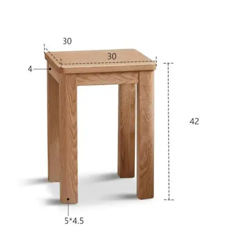 Ghế Đôn Gỗ Vuông Ghế Đôn Gỗ Vuông