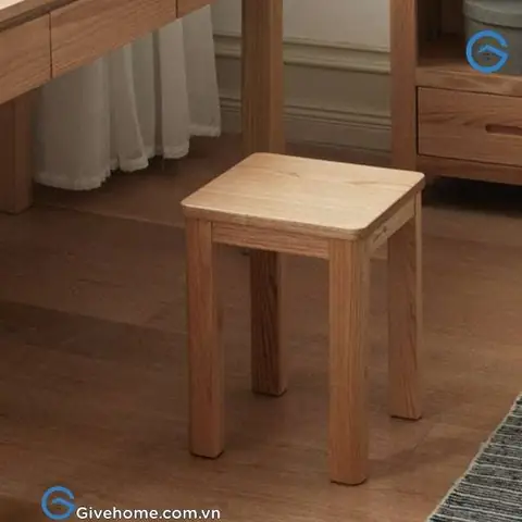Ghế Đôn Gỗ Vuông Ghế Đôn Gỗ Vuông