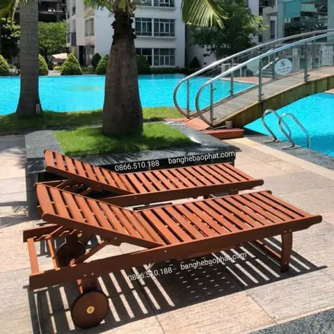 Ghế Hồ Bơi Bằng Gỗ Ghế Hồ Bơi Bằng Gỗ
