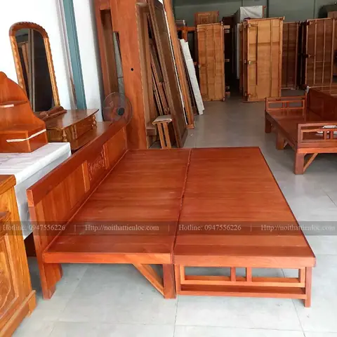 Giường Gấp Thành Ghế Gỗ
