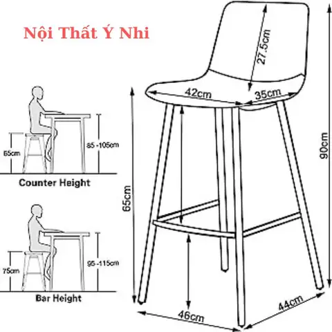 Kích Thước Ghế Bar