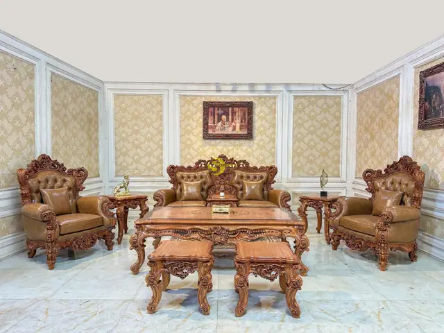 Mẫu Bàn Ghế Gỗ Phòng Khách Hiện Đại