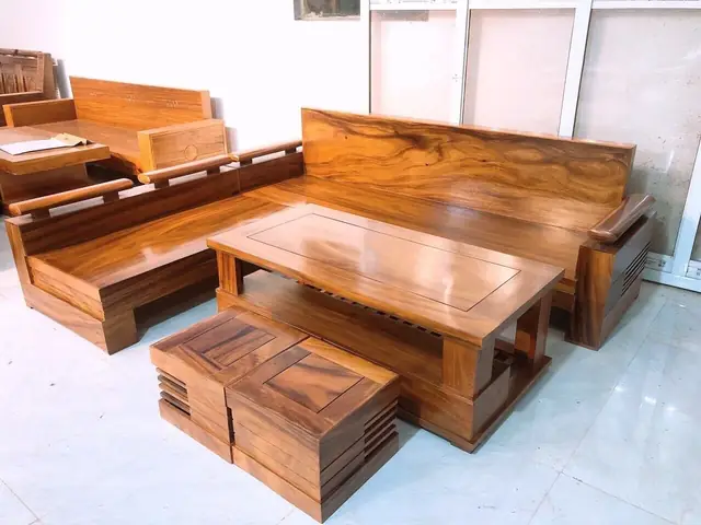 Mẫu Bàn Ghế Gỗ Phòng Khách Hiện Đại