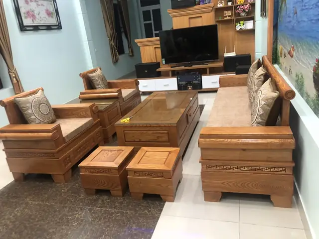 Mẫu Ghế Gỗ Phòng Khách Đẹp