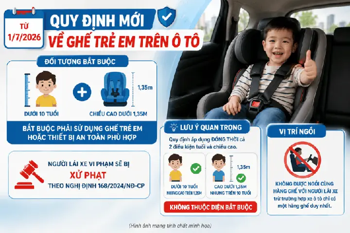 Quy Định Ghế Trẻ Em Trên Ô To 2026 Quy Định Ghế Trẻ Em Trên Ô To 2026
