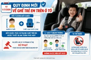 Quy Định Về Ghế Trẻ Em Trên Ô Tô