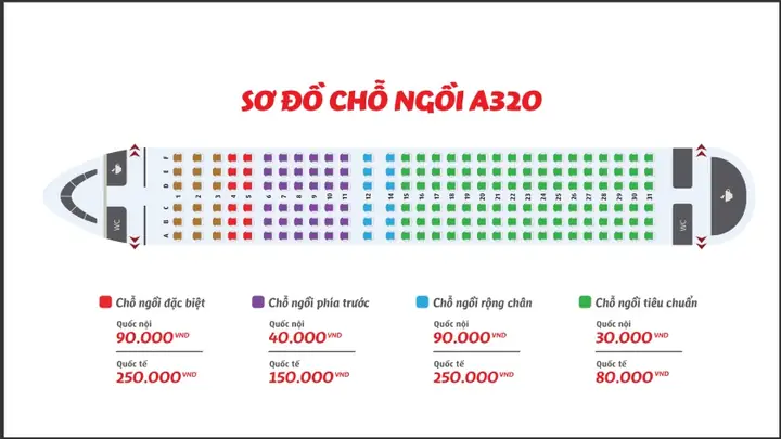 Sơ Đồ Ghế Ngồi Máy Bay Vietjet Sơ Đồ Ghế Ngồi Máy Bay Vietjet