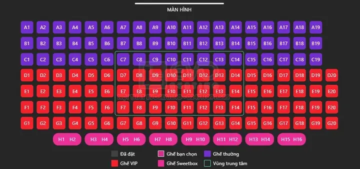Sơ Đồ Ghế Rạp Lotte