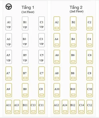 Số Ghế Xe Giường Nằm